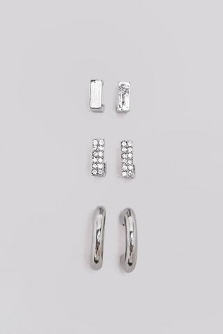 3 Pack Hoop Earrings