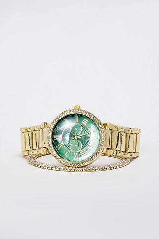 Watch And Bracelet Combo