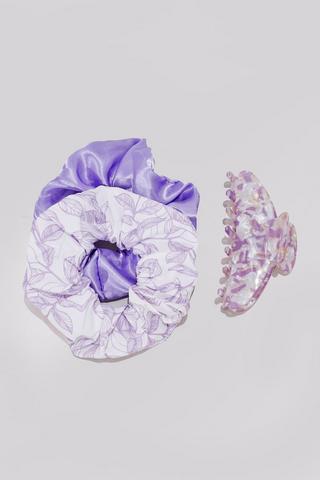 Scrunchie And Hair Claw Set