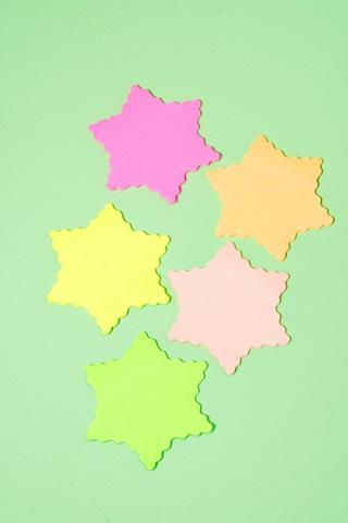 5 Pack Festive Sticky Notes - Snowflake