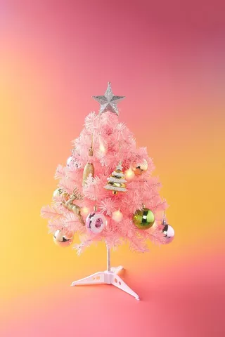 Festive Mini Tree - Pink