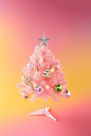 Festive Mini Tree - Pink
