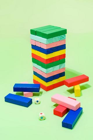 Festive Block Stacking Game