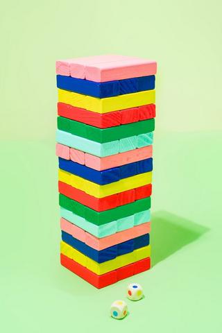 Festive Block Stacking Game