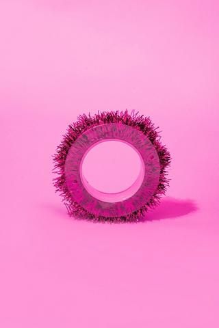 Festive Tinsel - Pink
