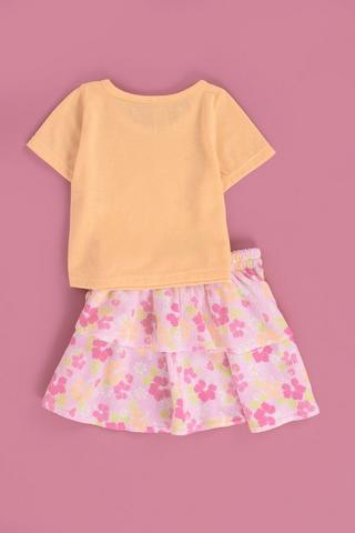 T-Shirt And Skirt Set