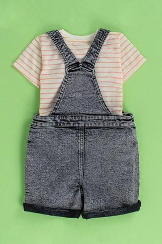 Dungaree And T-Shirt Set