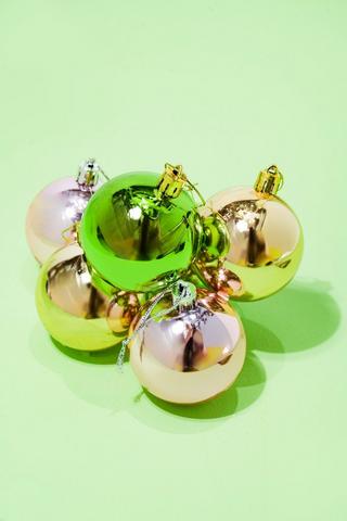 6 Pack Festive Baubles