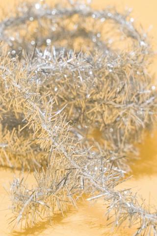 Festive Tinsel - Silver