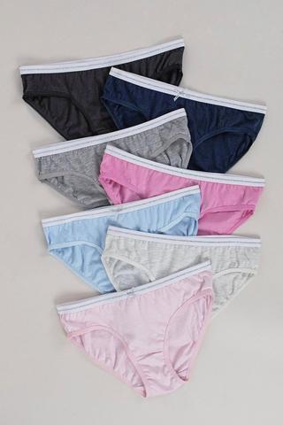 Pink/White/Grey 7-Pack Stretch Cotton Underwear