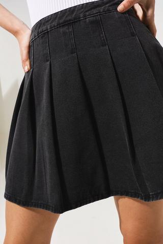 Pleated Mini Skirt