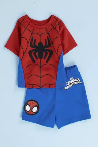 Spiderman T-Shirt And Shorts Set