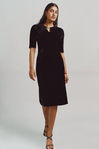 PRANK PROJECT ￼Crushed Velour Bare Dress PRANK PROJECT ￼Crushed Velour Bare Dress VTG 90s Crushed