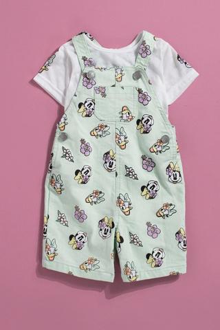 Disney Dungaree And T-Shirt Set