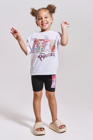 Disney Princess T-Shirt And Cycle Shorts Set