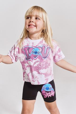 Lilo And Stitch T-Shirt And Cycle Shorts Set