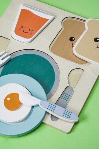 Wooden Breakfast Puzzle