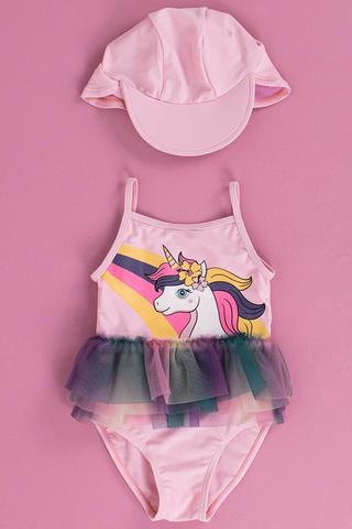 Swimming Costume And Cap Set