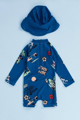 Mickey Mouse Swimming Costume And Cap Set