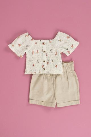 Short Sleeve Top And Shorts Set
