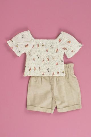 Short Sleeve Top And Shorts Set