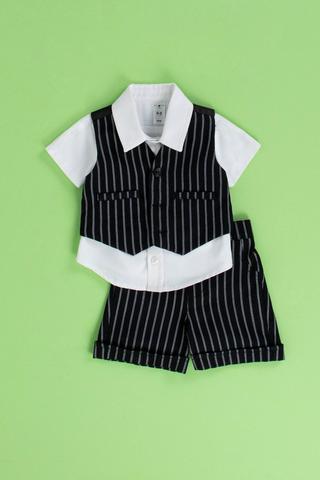 Waistcoat Shirt Shorts And Bow Tie Set