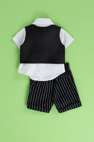 Waistcoat Shirt Shorts And Bow Tie Set