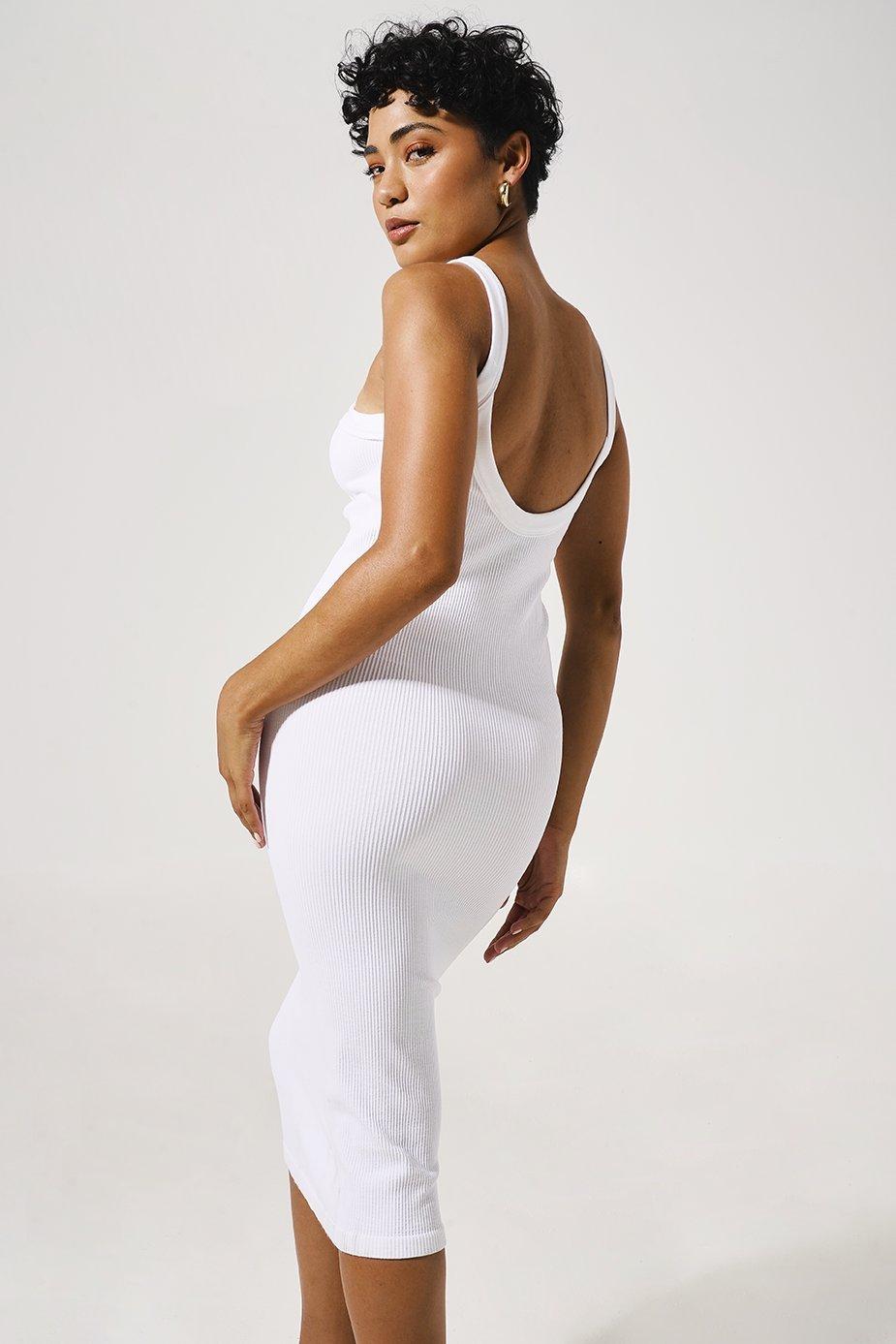 built in shapewear dress Square Neck Slimming Midi Work – Popilush® Swarovski Fsqjgq Bridesmaid Dresses Vintage Size:XL 17.5” Neck / 34-35” Sleeve