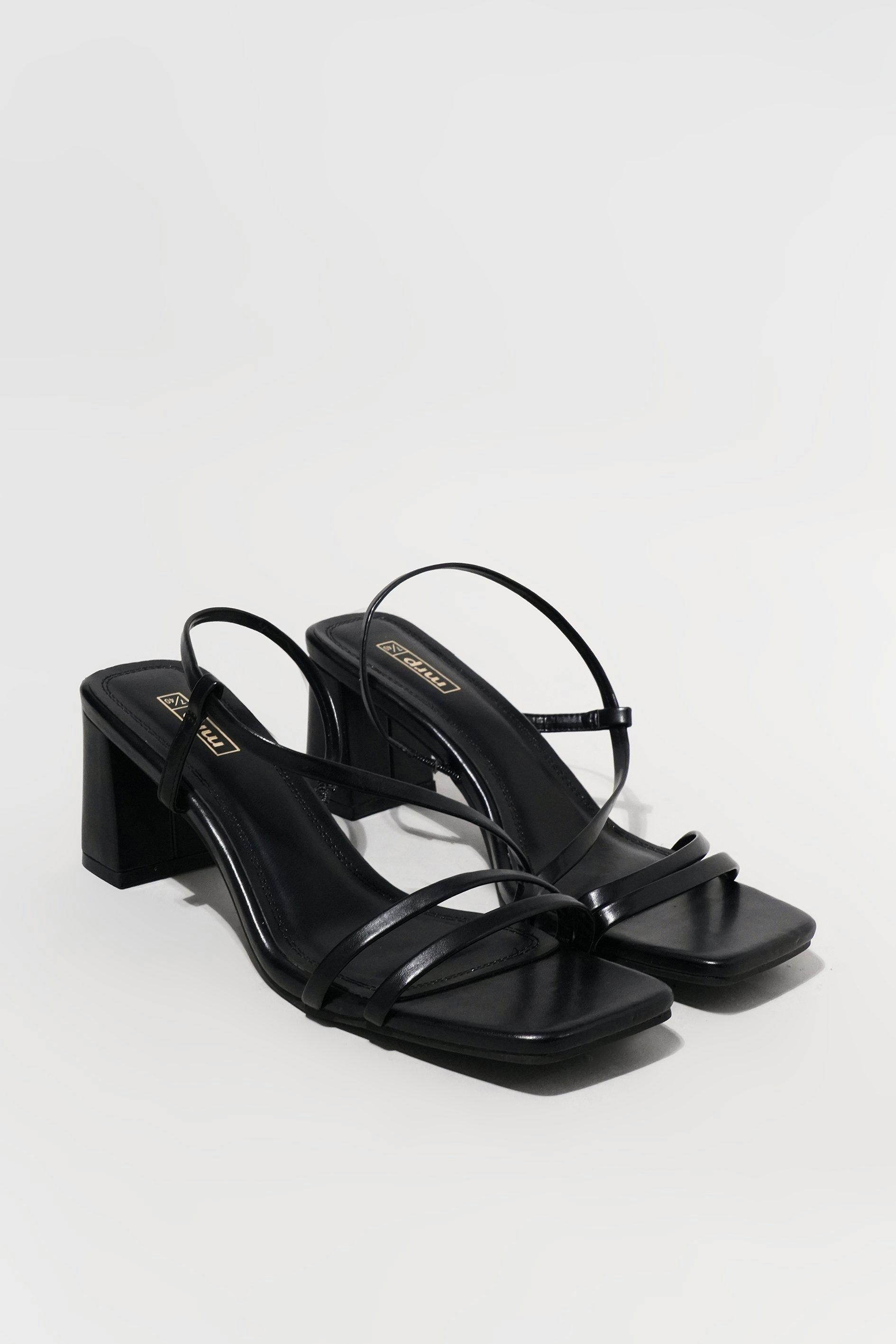 block heel ankle strap closed toe