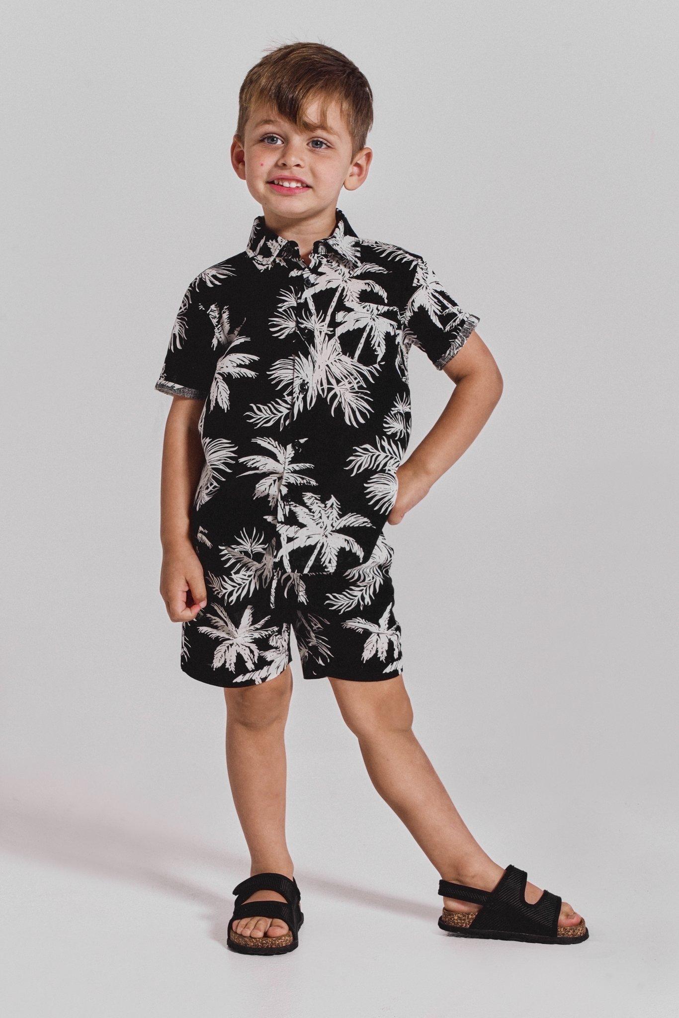 Premium Boy Collar Shorts Set - 199