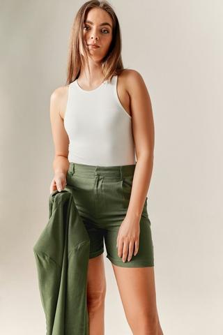 Linen Bermuda Shorts
