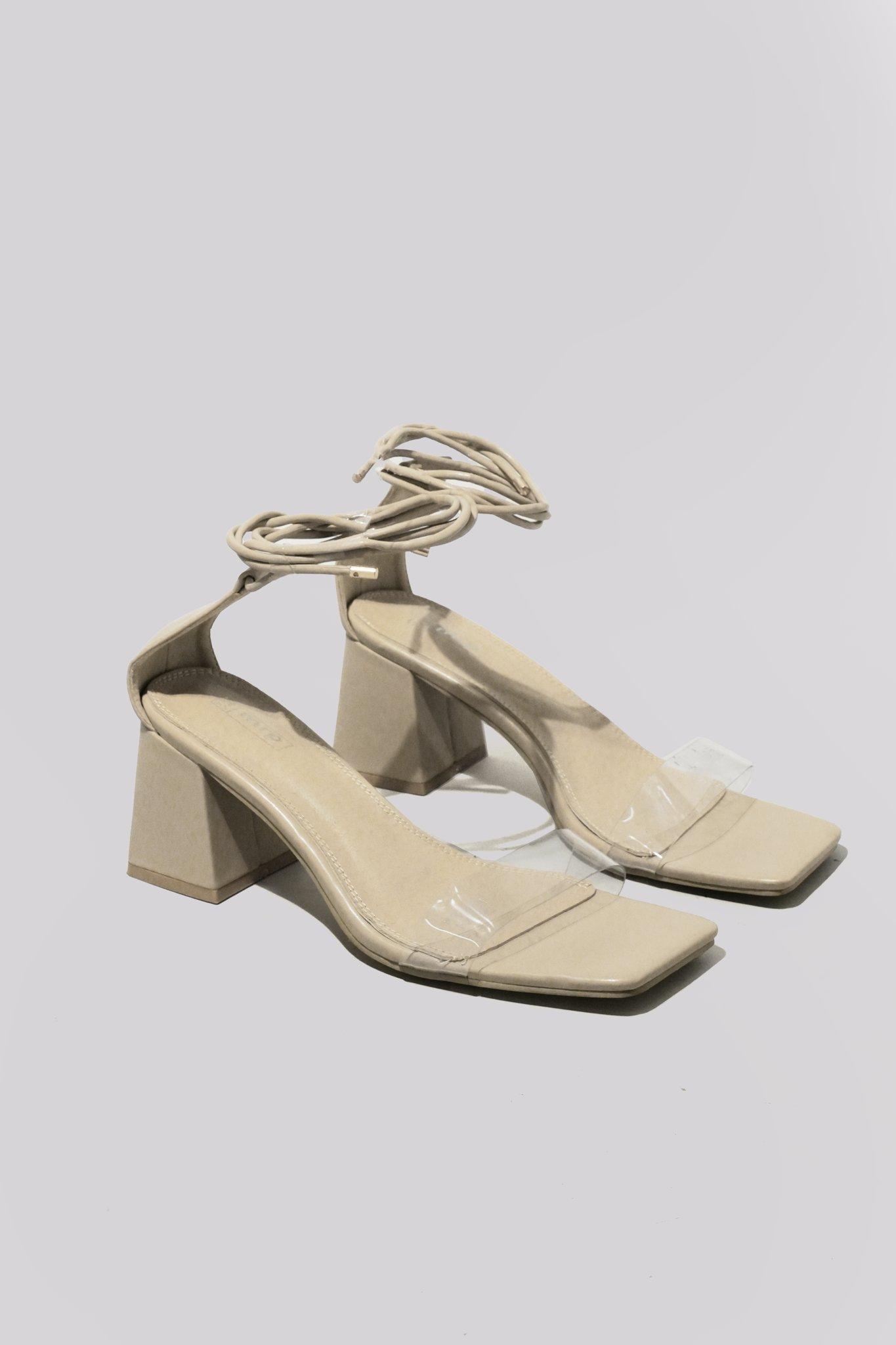 block heel ankle strap closed toe