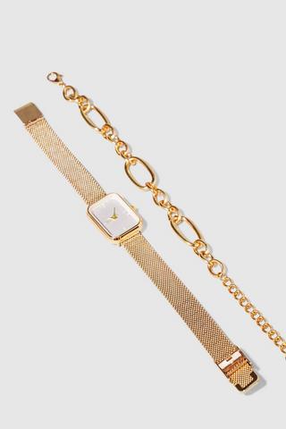 Watch And Bracelet Combo