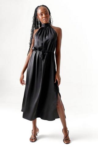 Silk discount trapeze dress