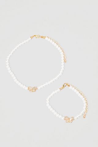 Necklace And Bracelet Set