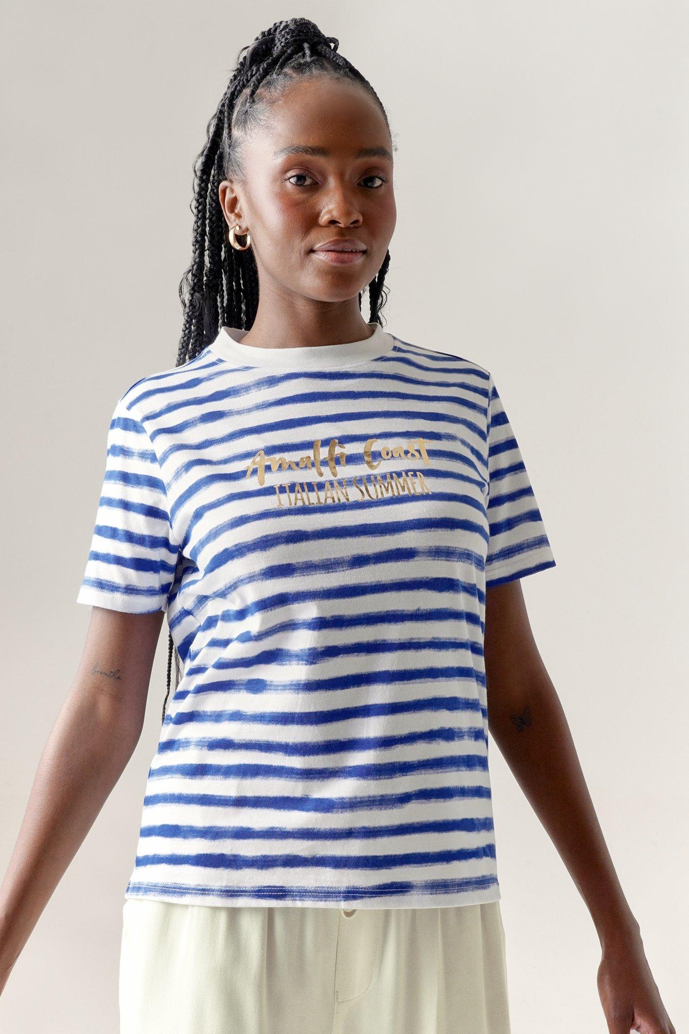 Striped t hotsell shirt for women