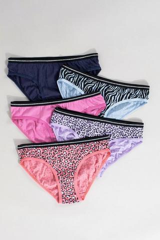 Skinnygirl Women’s Seamless Hipster Bikini Underwear 5-Pack