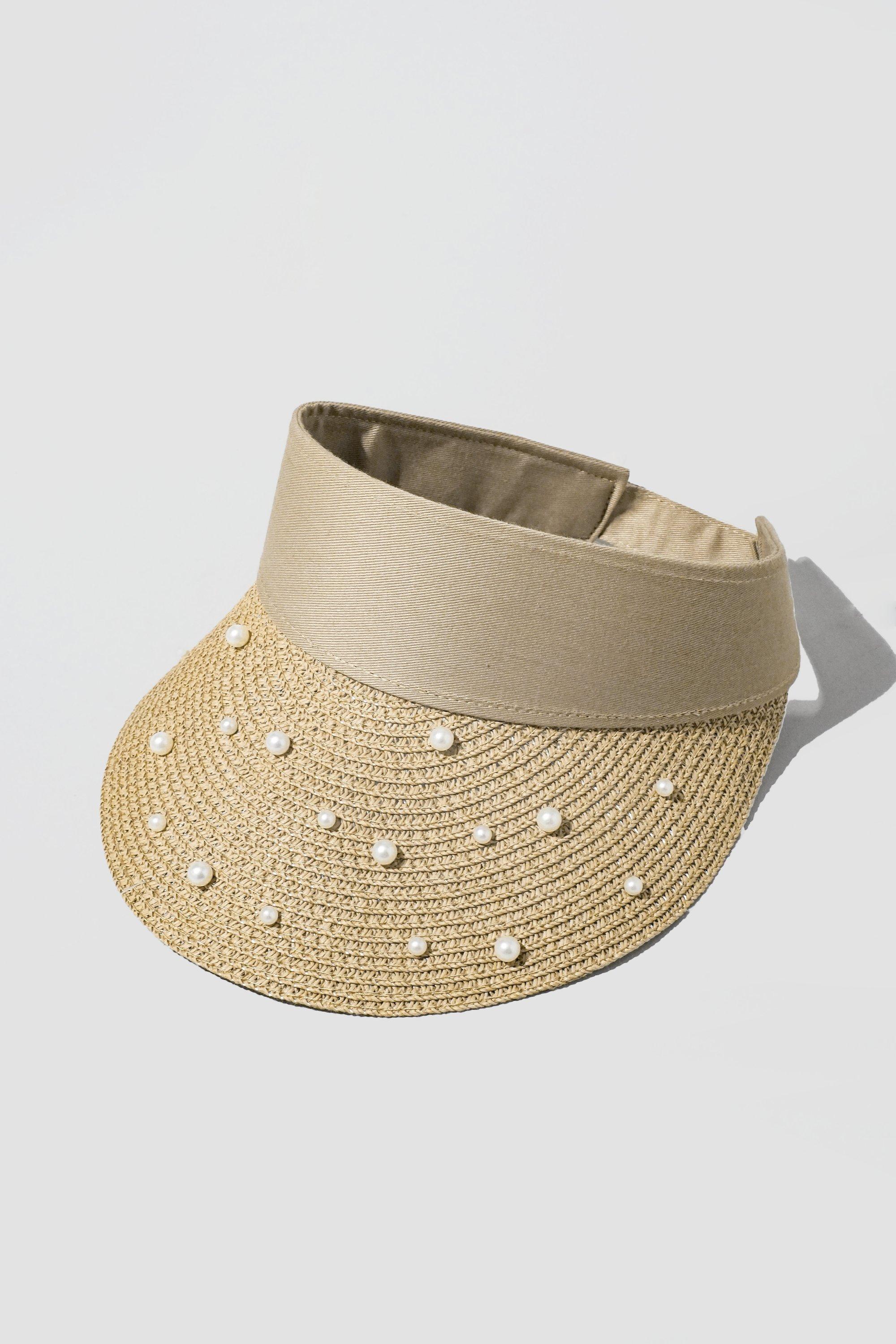 DS Amalfi Beige Straw Visor