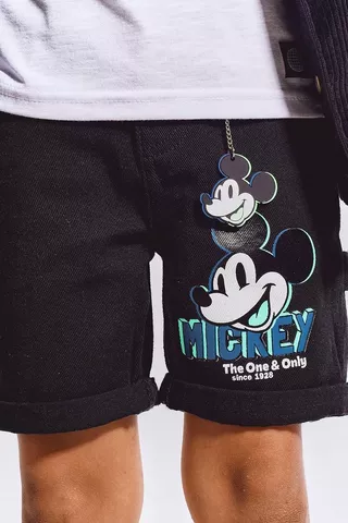 Mickey Mouse Denim Shorts
