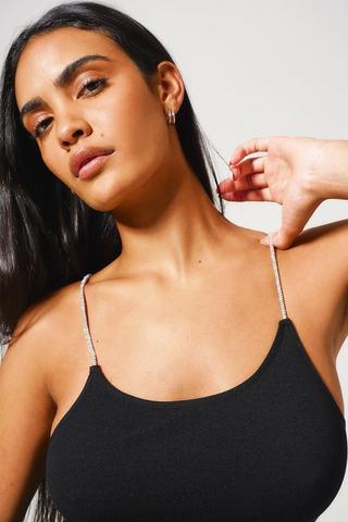 Seamless Diamante Bodycon Dress