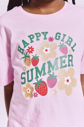 Boxy T-Shirt And Cycle Shorts Set