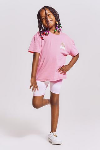 Oversized T-Shirt And Cycle Shorts Set