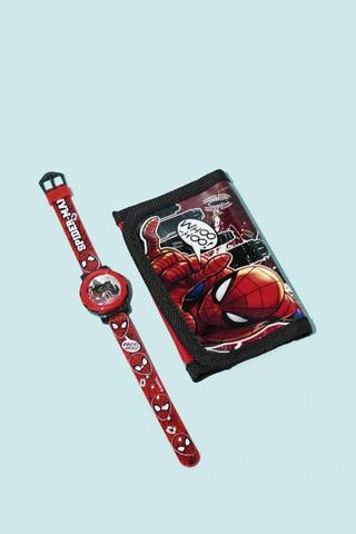 Spiderman Watch And Wallet Set