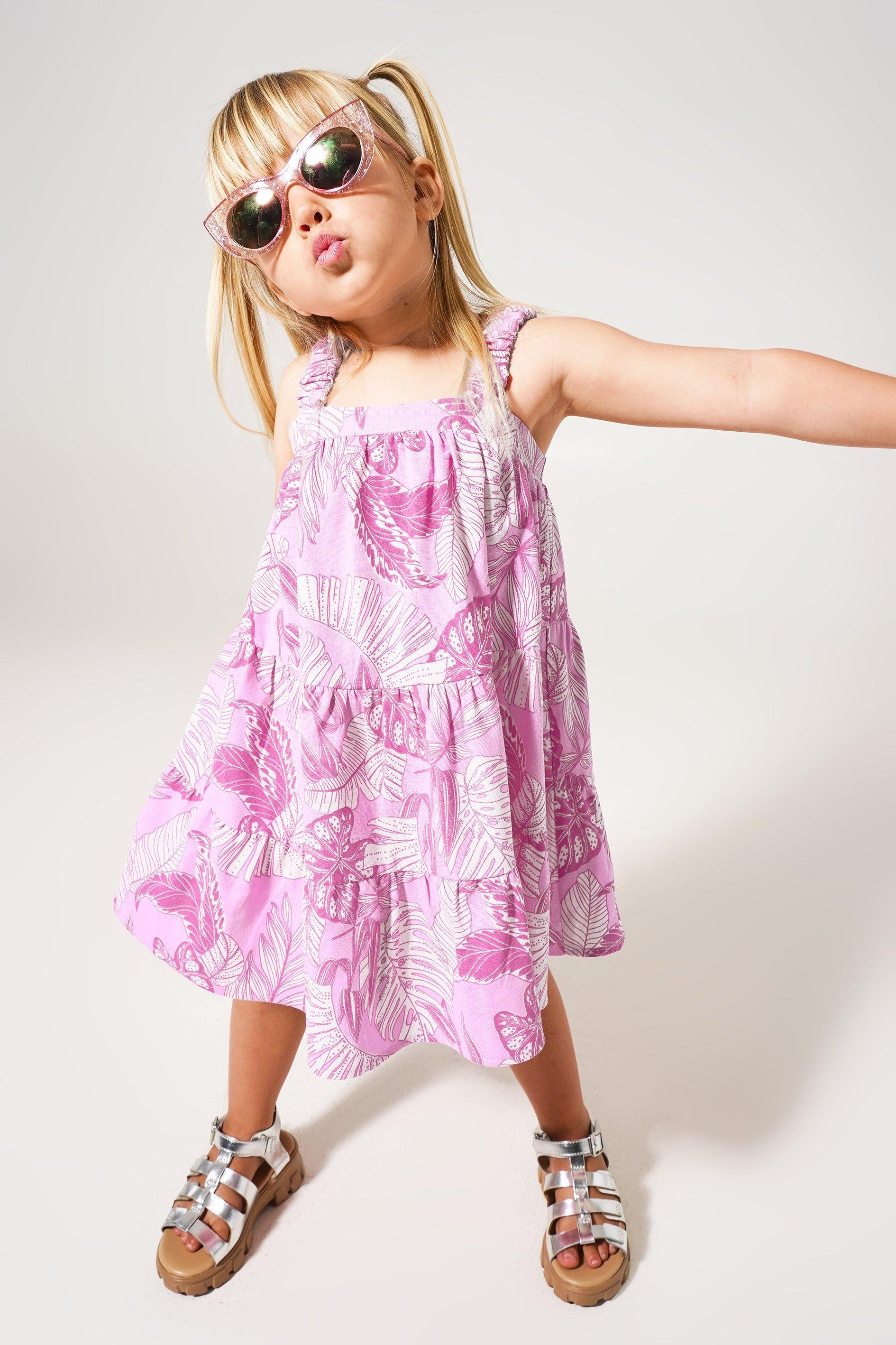 Kapow Kids Girls Check Me Out Trapeze Dress