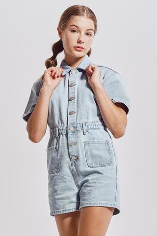 Denim Jumpsuit Overalls Playsuit