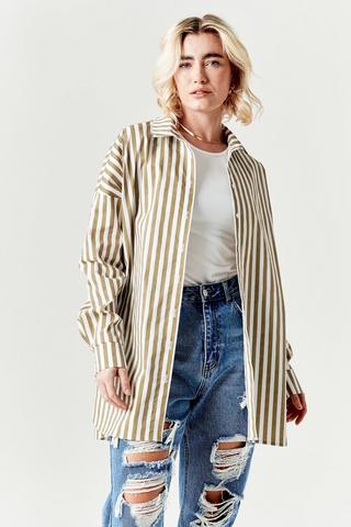 Oversized Stripe Shirt