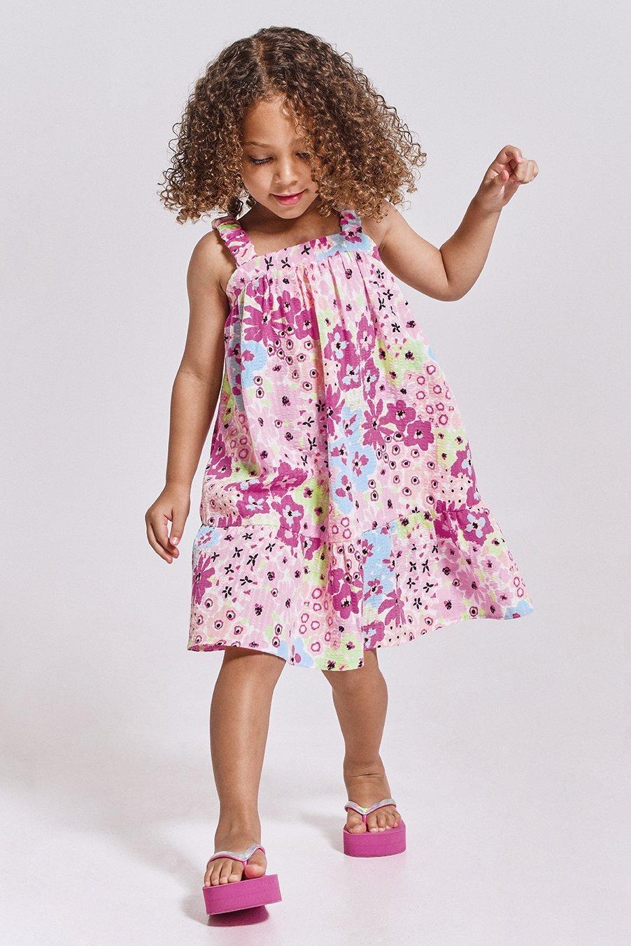 Jungle Vibes Girl’s Trapeze Dress main image 1