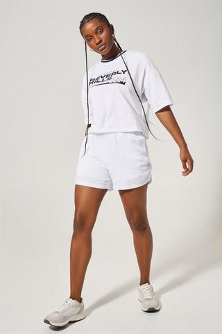 White store runner shorts