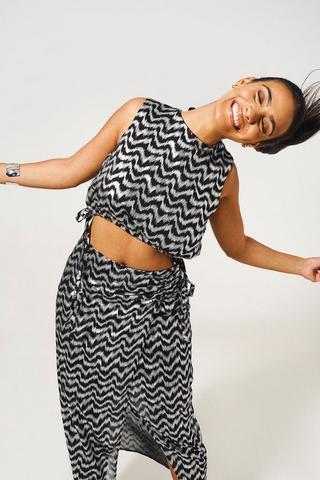 Shimmer Crop Top