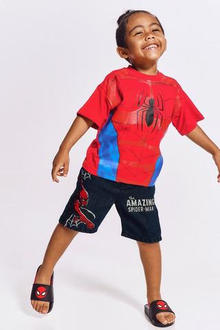 Spiderman Denim Shorts